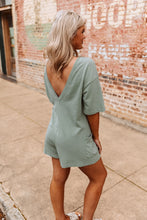 Load image into Gallery viewer, The Hattie Romper in Sage Green
