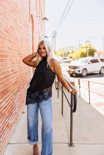 Load image into Gallery viewer, The Love In Lace Top in Black
