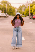 Load image into Gallery viewer, The Clayton Striped Tee in Cabernet
