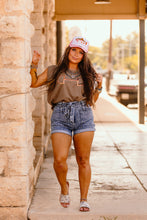 Load image into Gallery viewer, The Horse Bit Muscle Tank in Tan
