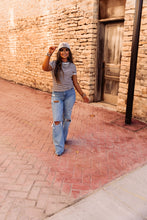 Load image into Gallery viewer, The Clayton Striped Tee in Black
