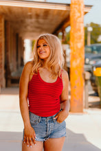 Load image into Gallery viewer, The Rustler Tank Top in Red

