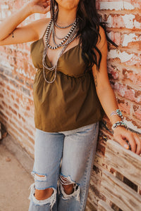 The Taylor Tank Top in Olive