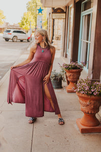 The Theros Dress in Burgundy