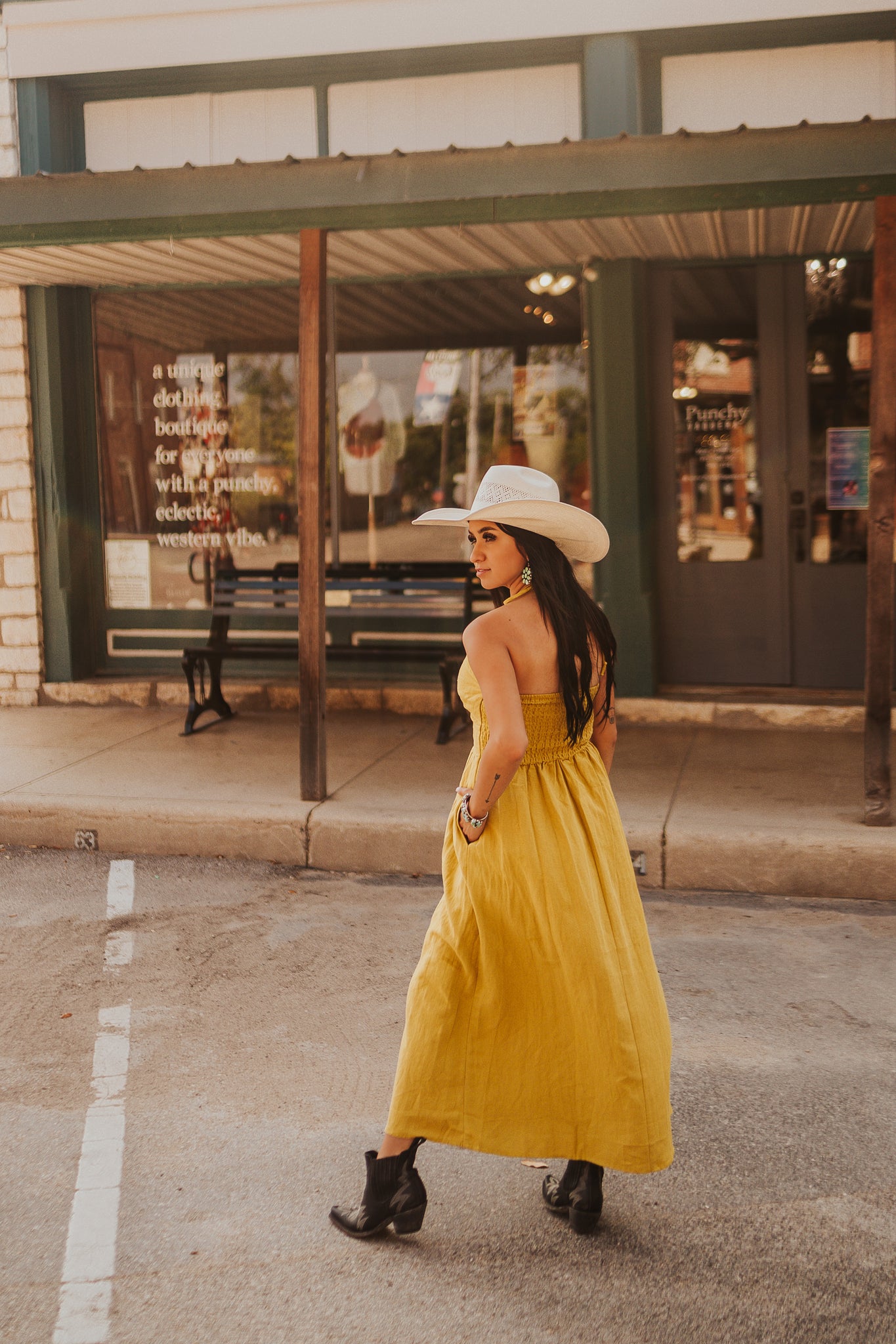 The Rhodes Maxi Dress Punchy Vaquera The Rhodes Maxi Dress Punchy Vaquera