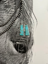 Load image into Gallery viewer, Authentic Slab Earrings in Turquoise
