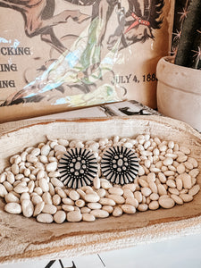 The Floral Faux Concho Studs