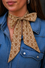 Load image into Gallery viewer, Cowboy Boots, Saddles, &amp; Rope Silk Twilly
