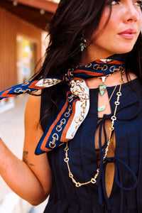 Satin Horse Bit Wild Rag