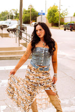 Load image into Gallery viewer, The Kye Denim Corset Top
