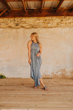 Load image into Gallery viewer, The Theros Dress in Blue Gray
