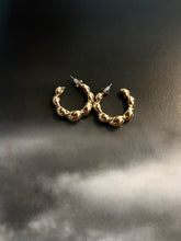 Load image into Gallery viewer, Bold in Gold Hoops
