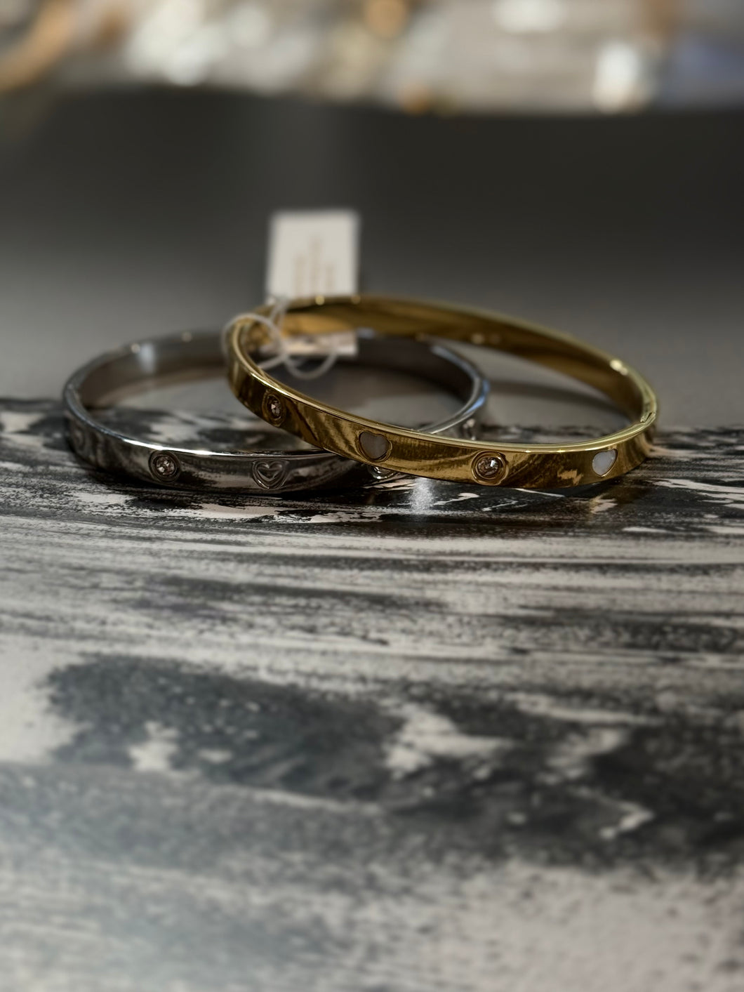 Heart & Stone Bangle