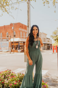 The Cree Jumpsuit in Teal