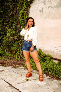 The McKay Denim Shorts in Dark Wash