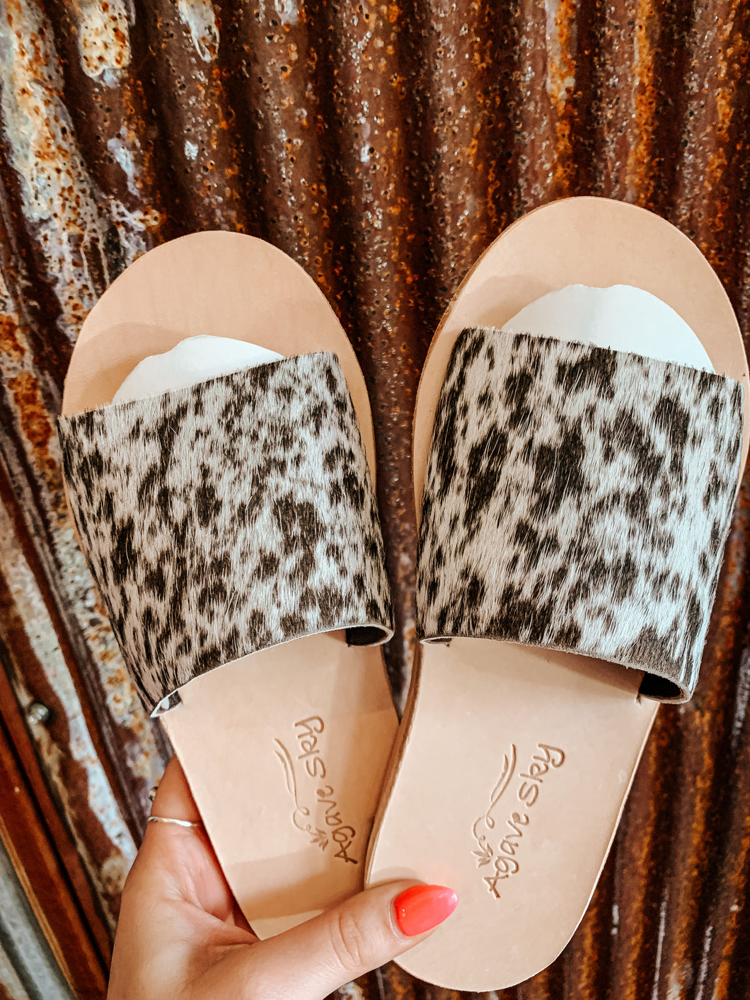 The Yuma Cowhide Sandals