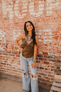 The Taylor Tank Top in Olive