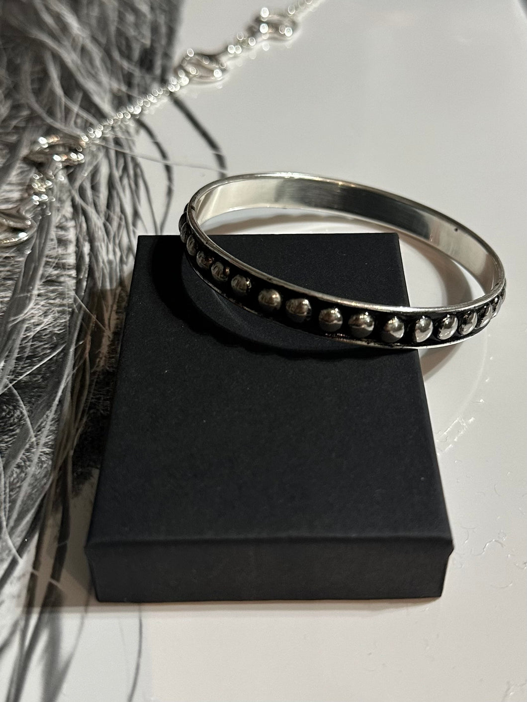 Silver Bubble Bangle