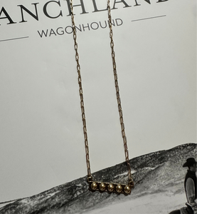 Faux Bubble Bar Necklace