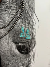 Load image into Gallery viewer, Authentic Slab Earrings in Turquoise

