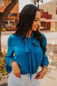 The Jagger Top in Teal