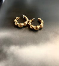 Load image into Gallery viewer, Bold in Gold Hoops
