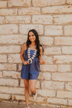 Load image into Gallery viewer, The Harlowe Romper in Denim Blue
