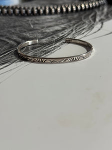 Dainty Silver Cuff