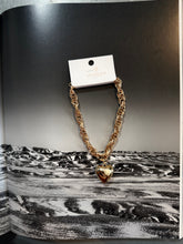 Load image into Gallery viewer, Chunky Gold Heart Necklace
