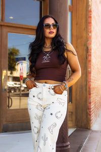 The Rodeo Tank in Chocolate