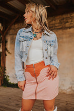 Load image into Gallery viewer, The Meilani Cropped Jean Jacket
