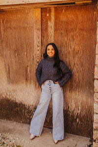 The Let’s Get Cozy Sweater in Navy