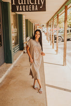 Load image into Gallery viewer, The Vintage Nashville T- Shirt Dress in Khaki
