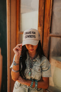 Brake for Cowboys Trucker Hat