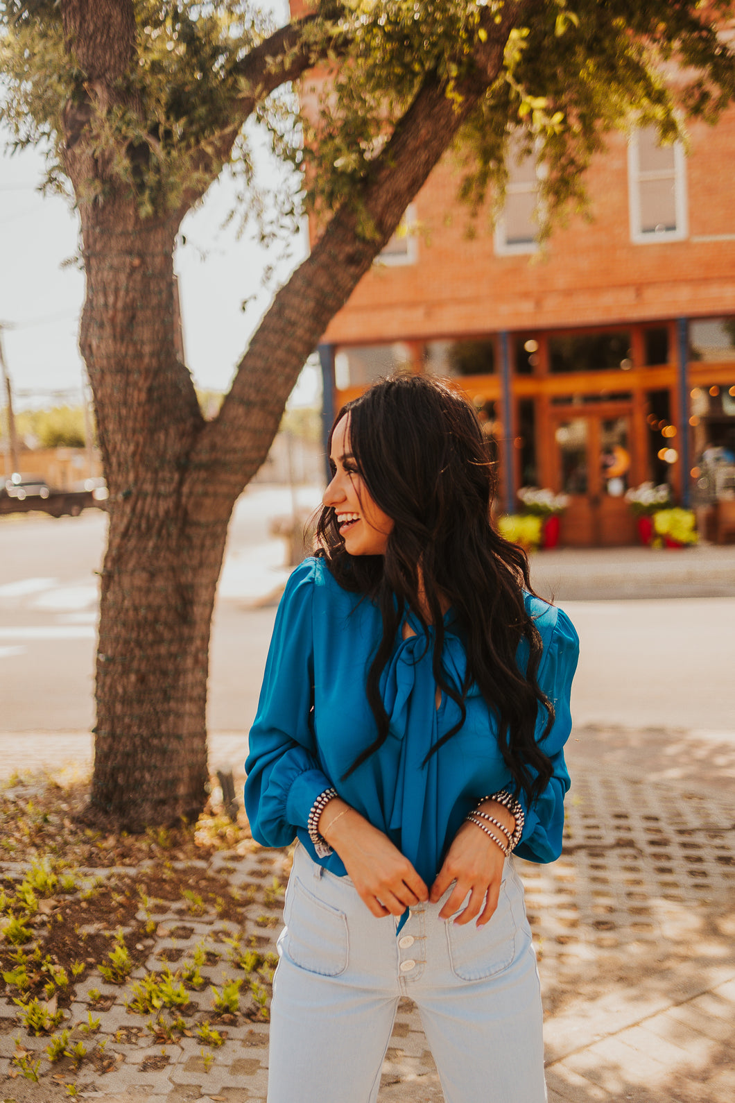 The Jagger Top in Teal