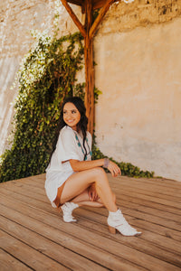 The Regina Leather Shorts in Camel