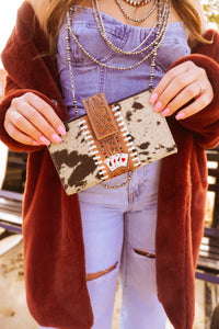 Don’t Chase Cowboys Cowhide Wallet