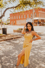Load image into Gallery viewer, The Jillian Slip Dress in Mustard
