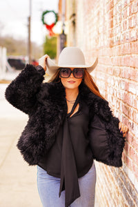 The Denton Coat in Black