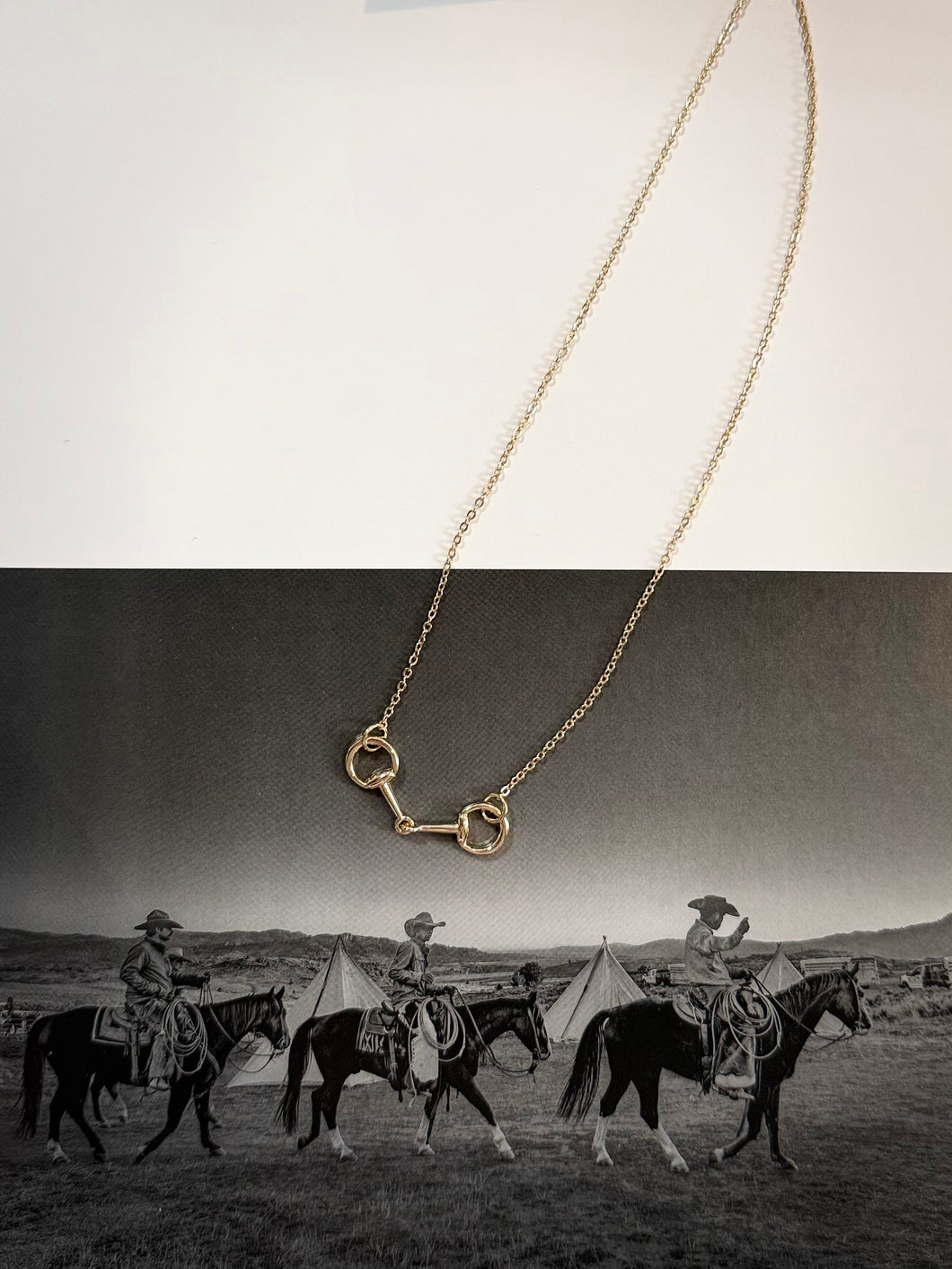 The Linked Horse bit Necklace