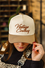 Load image into Gallery viewer, Vintage Cowboy Trucker Hat
