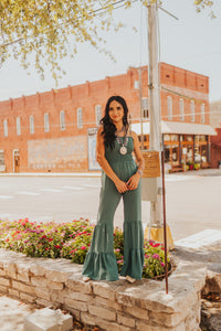 The Cree Jumpsuit in Teal