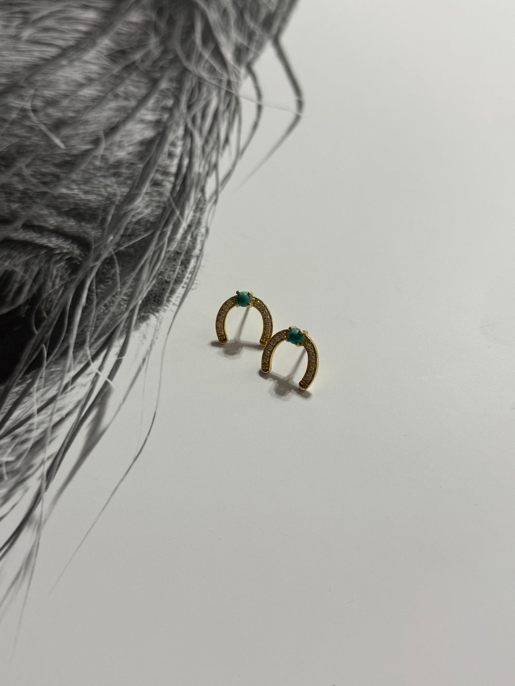 The Horseshoe Stud Earrings