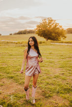Load image into Gallery viewer, The Andee Romper in Metallic Pink
