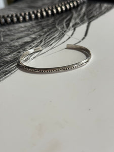 Thin Dainty Silver Cuff