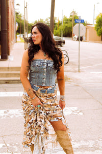 The Kye Denim Corset Top
