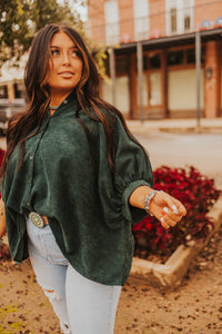 The Daxton Top in Hunter Green