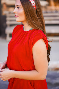 The Miriam Top in Red