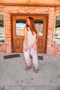 The Sakari Jumpsuit in Ash Mocha