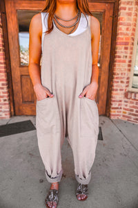 The Sakari Jumpsuit in Ash Mocha